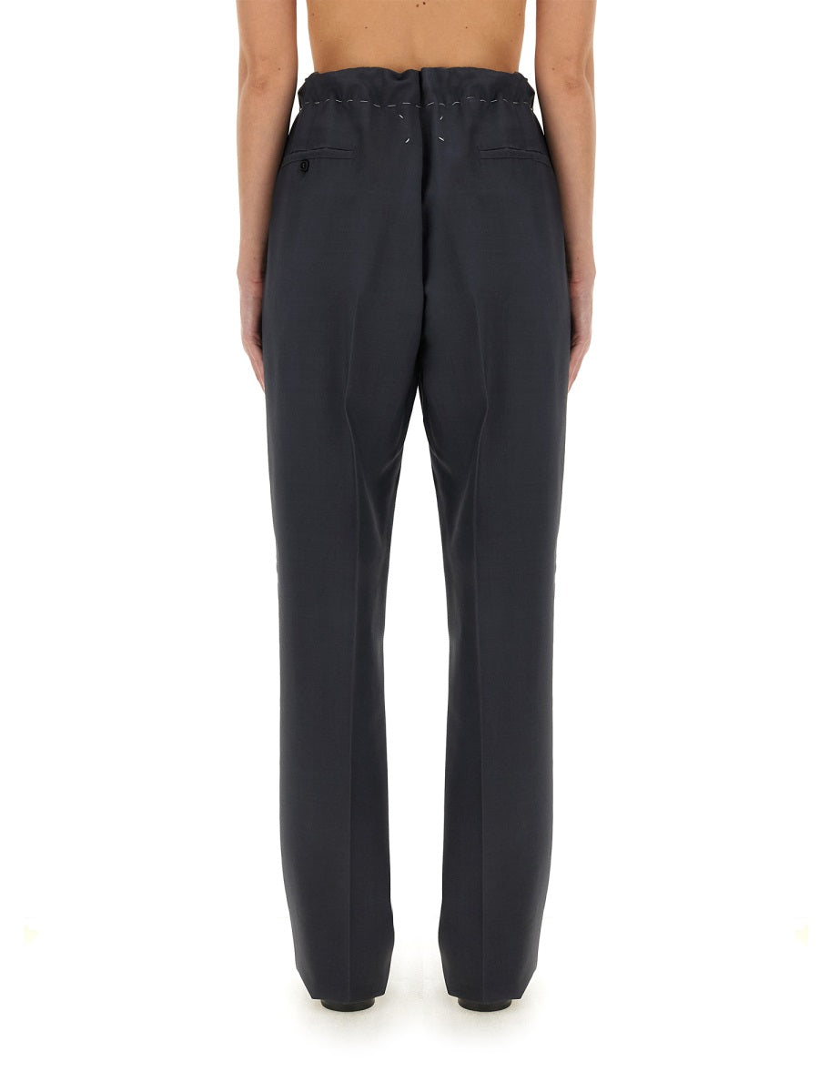 WOOL AND MOHAIR PANTS