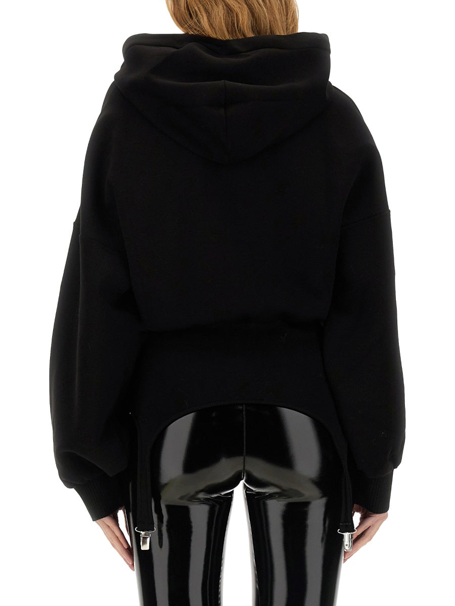 SWEATSHIRT WITH SUSPENDERS