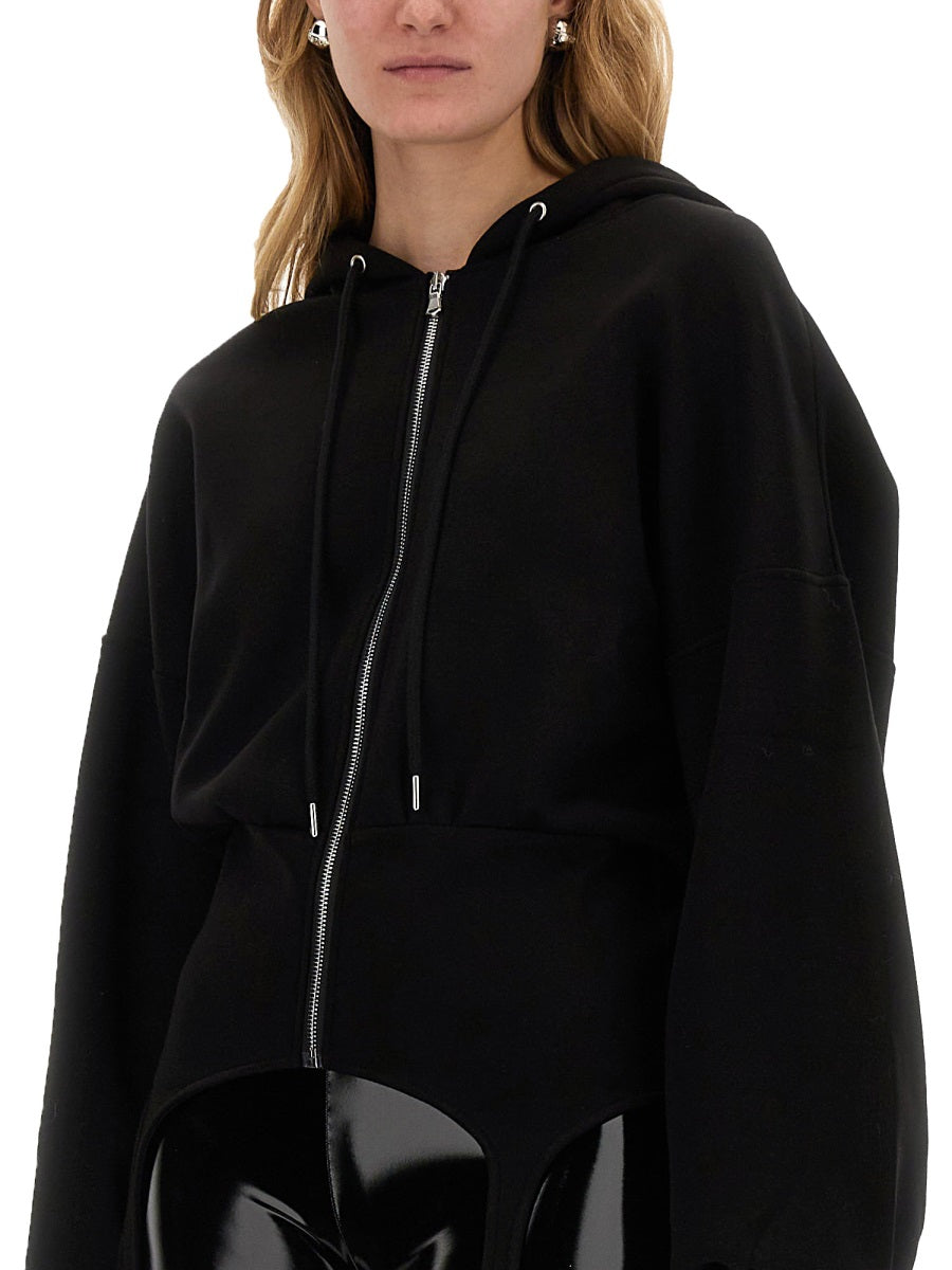 SWEATSHIRT WITH SUSPENDERS