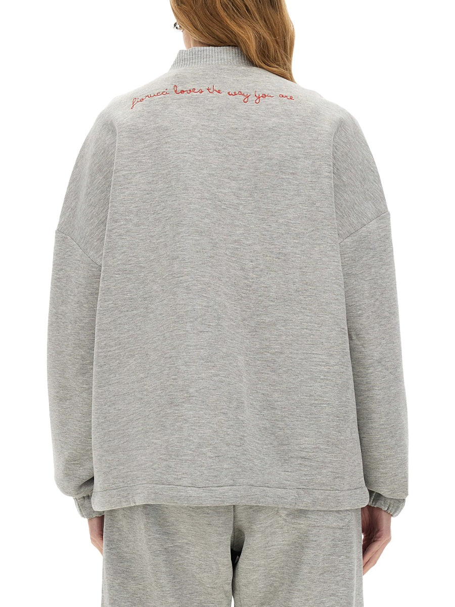 ZIPPERED SWEATSHIRT "ANGEL"