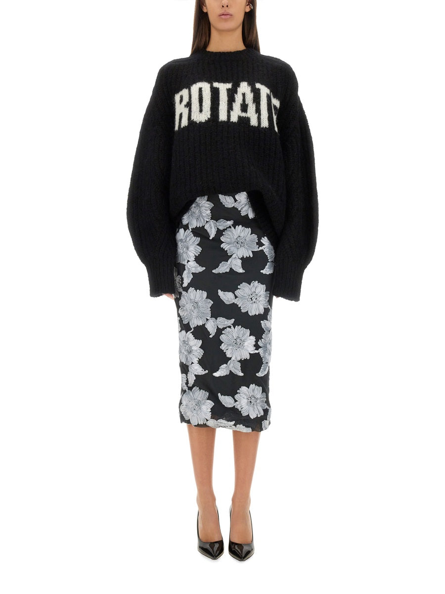 FLORAL PENCIL SKIRT