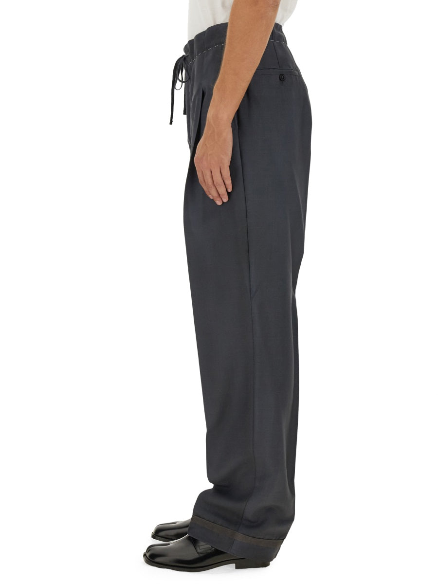 WOOL AND MOHAIR PANTS
