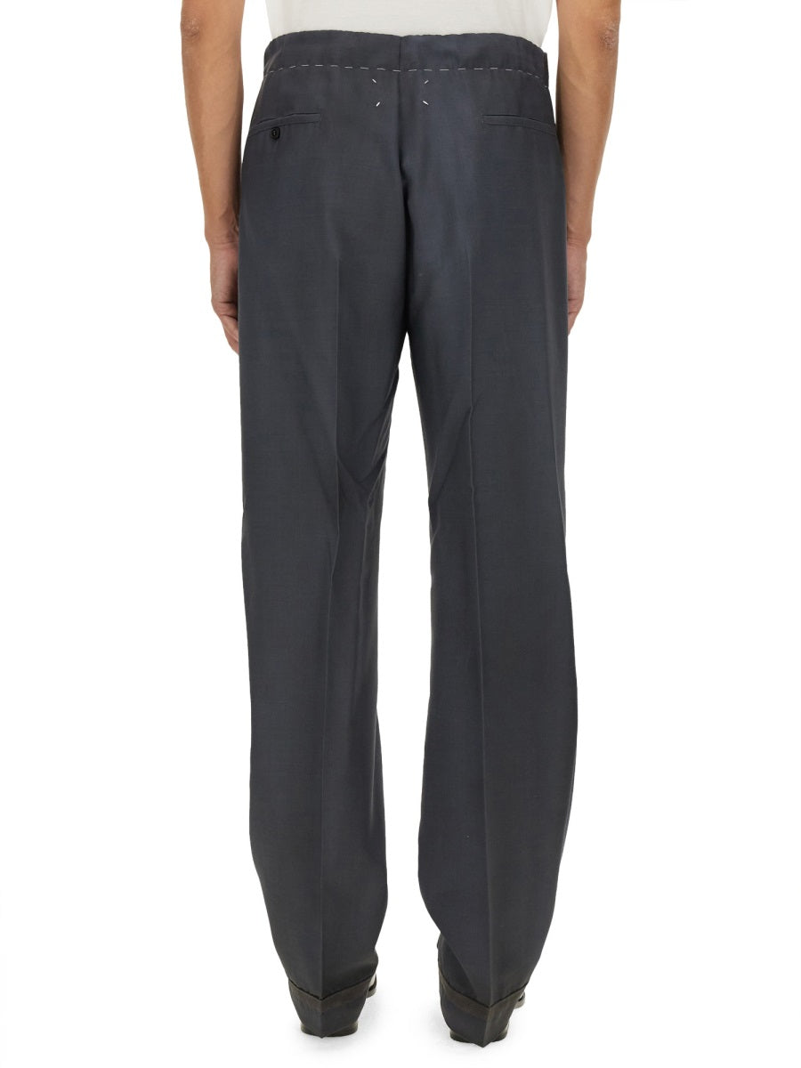 WOOL AND MOHAIR PANTS