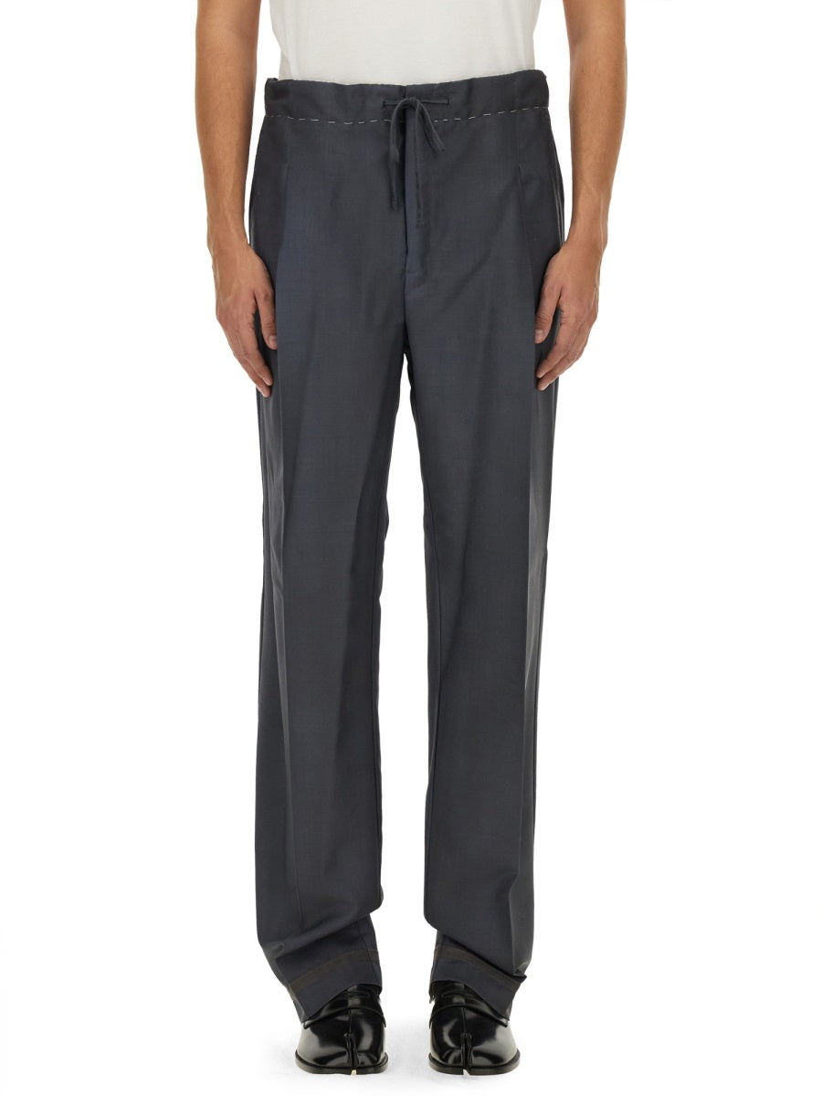 WOOL AND MOHAIR PANTS