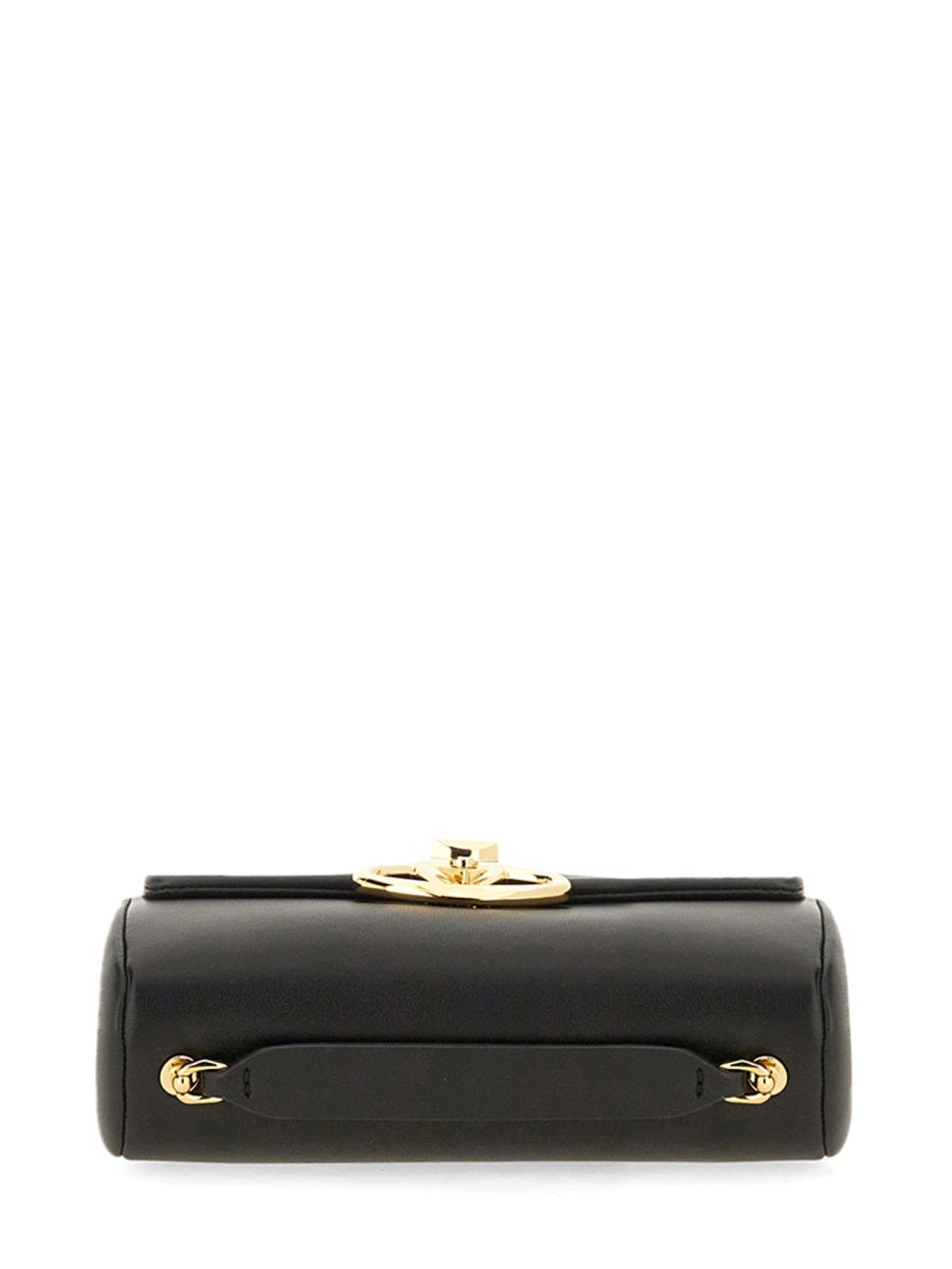 NAPPA LEATHER "VLOGO" SHOULDER BAG