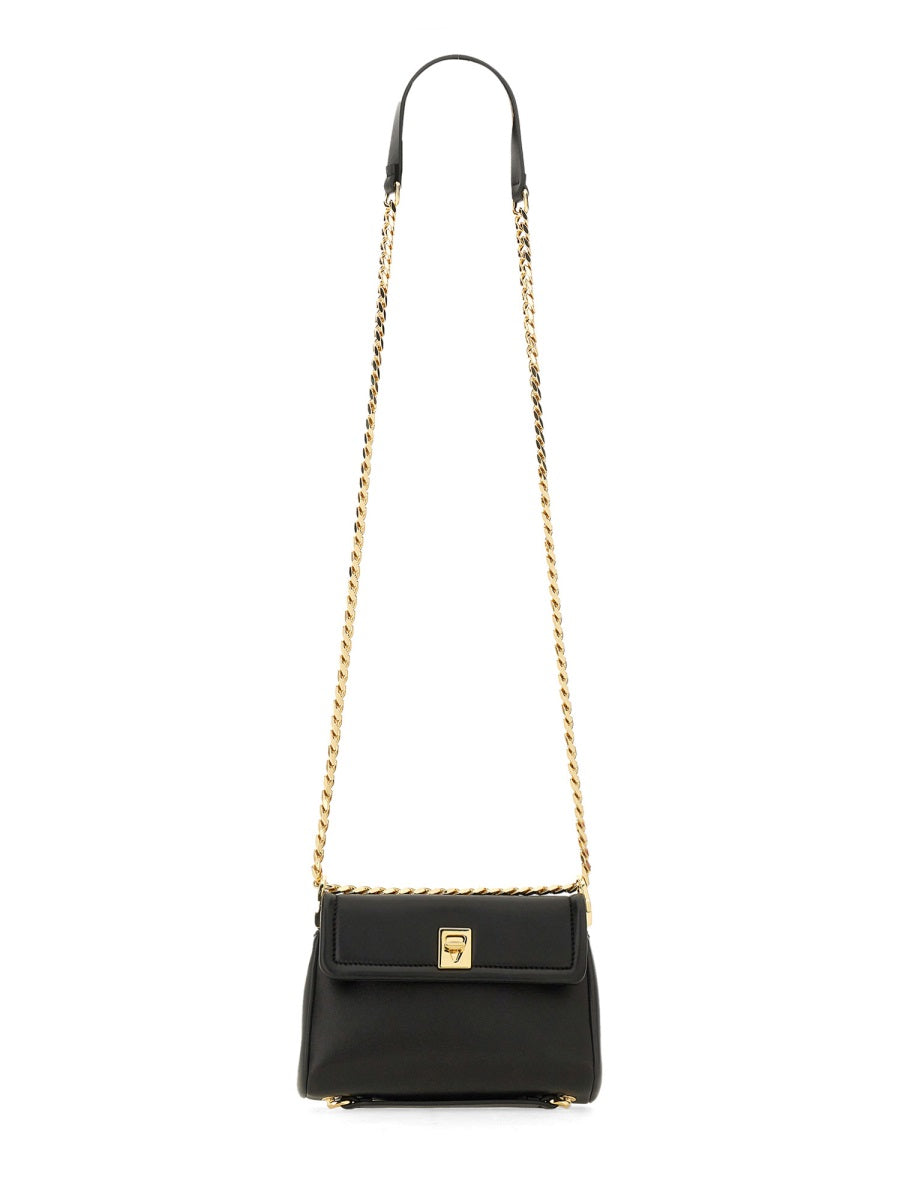 NAPPA LEATHER "VLOGO" SHOULDER BAG