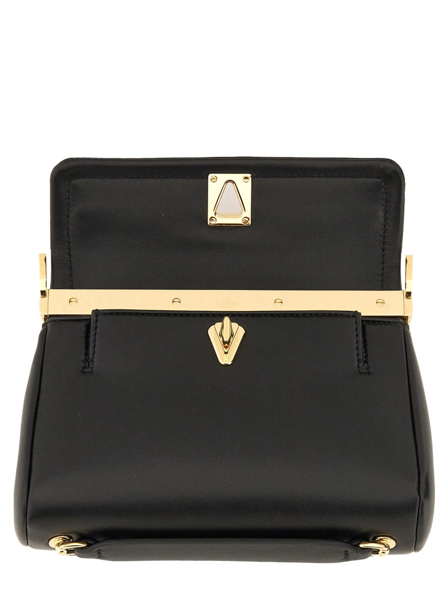 NAPPA LEATHER "VLOGO" SHOULDER BAG