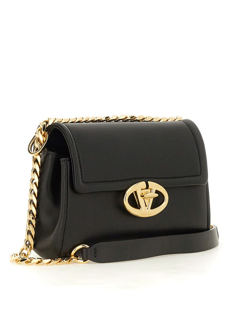NAPPA LEATHER "VLOGO" SHOULDER BAG