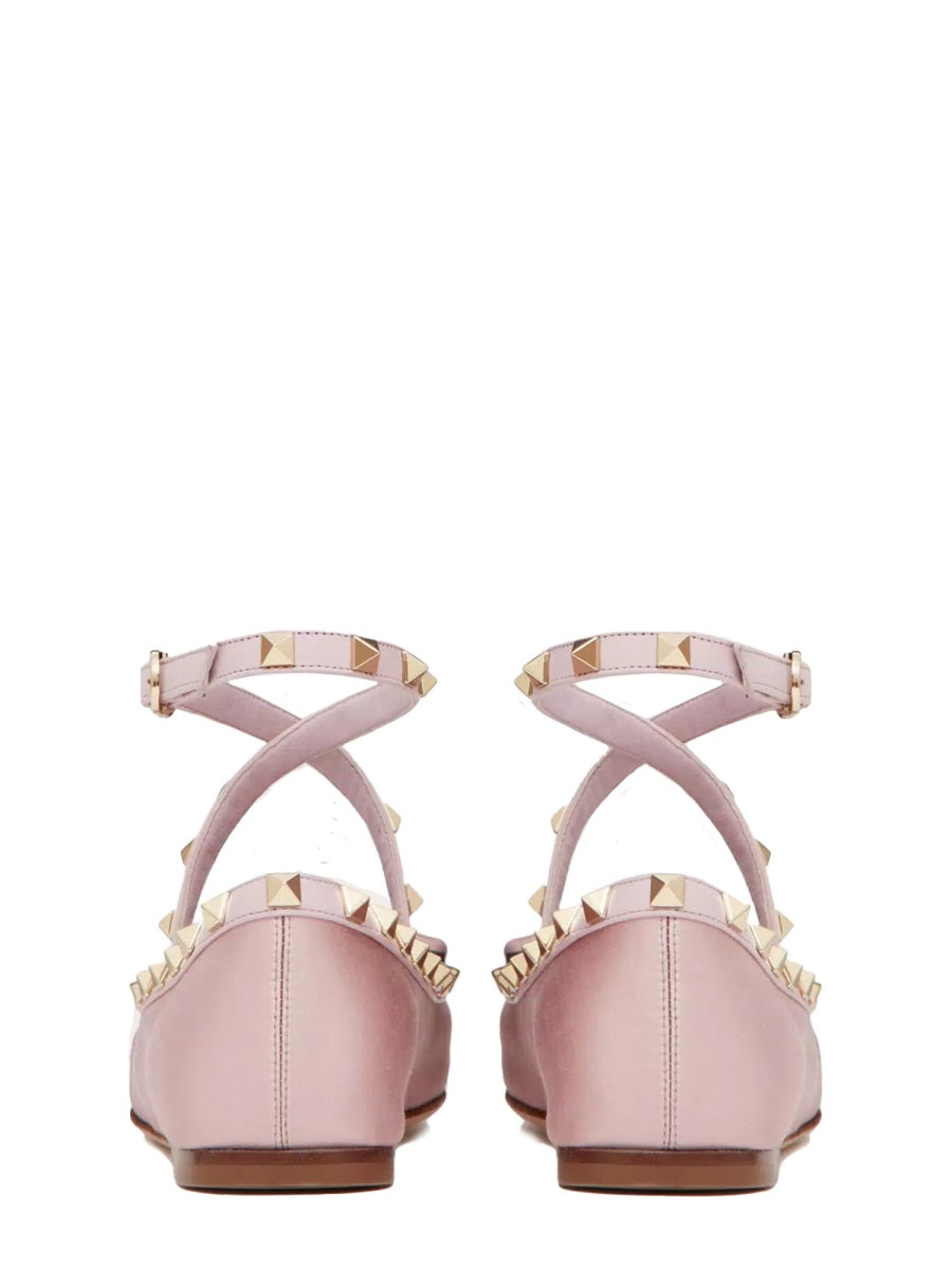 SATIN "ROCKSTUD" BALLERINA