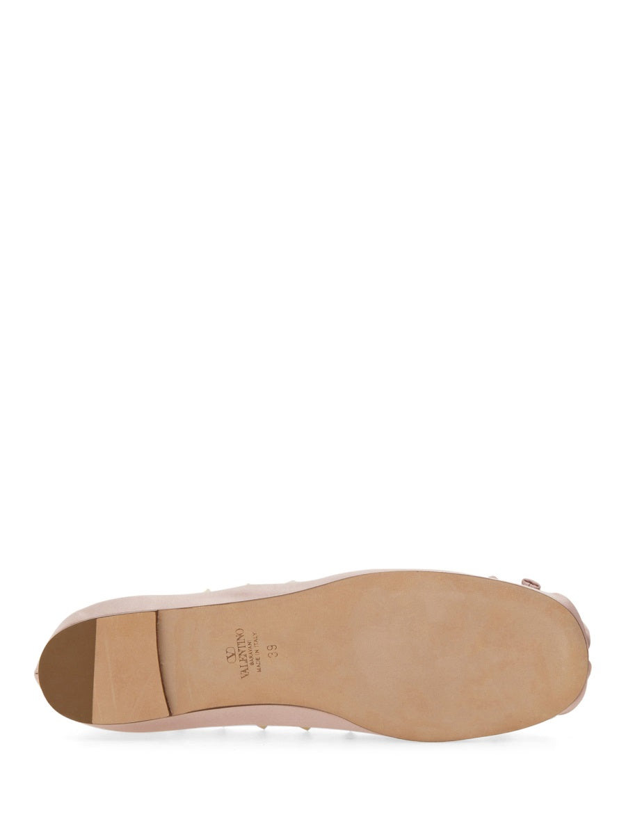 SATIN "ROCKSTUD" BALLERINA