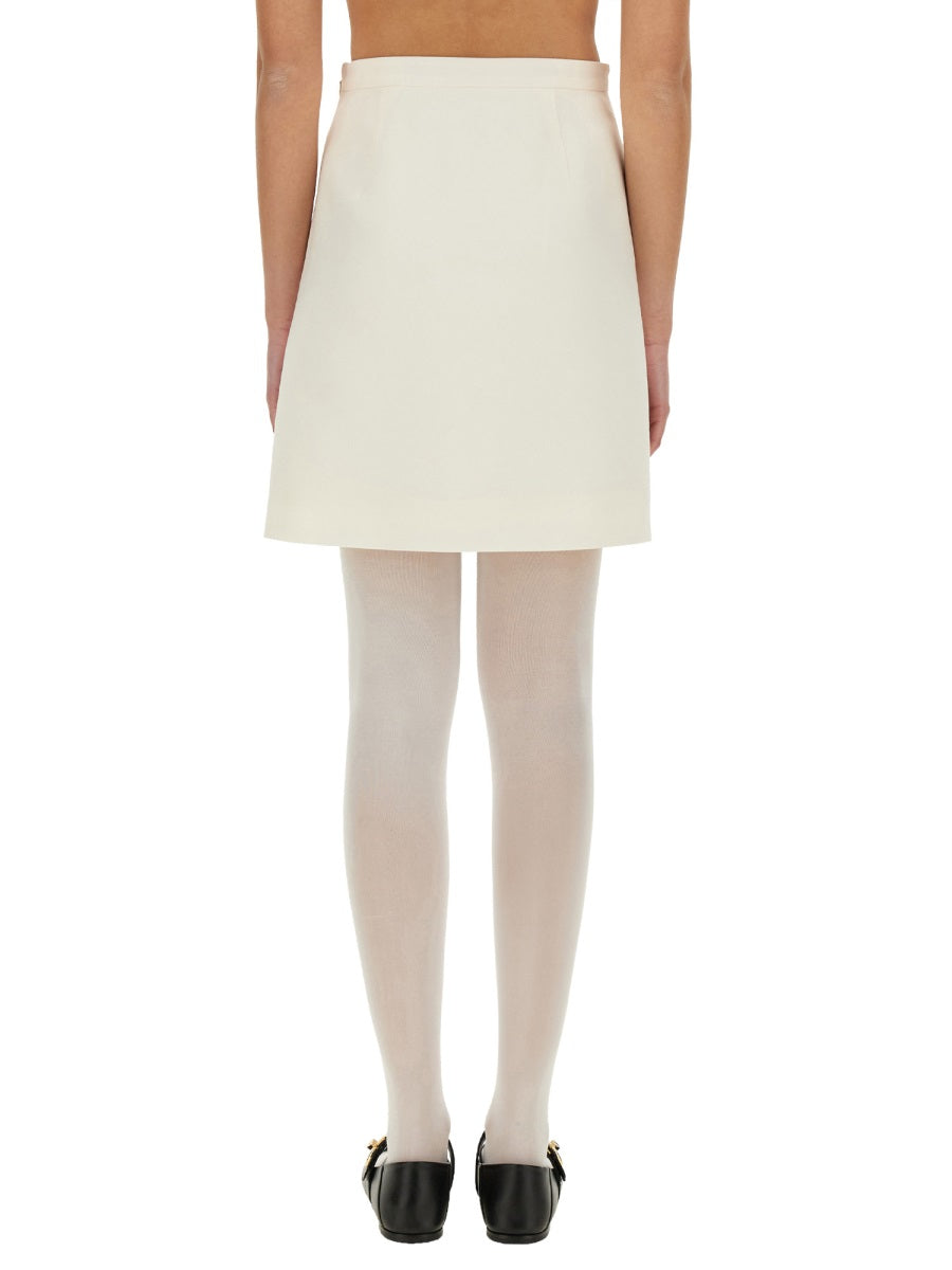 SOLID CREPE COUTURE SKIRT