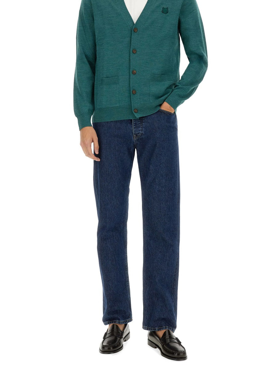 "REGULAR BOLD FOX HEAD PATCH" CARDIGAN