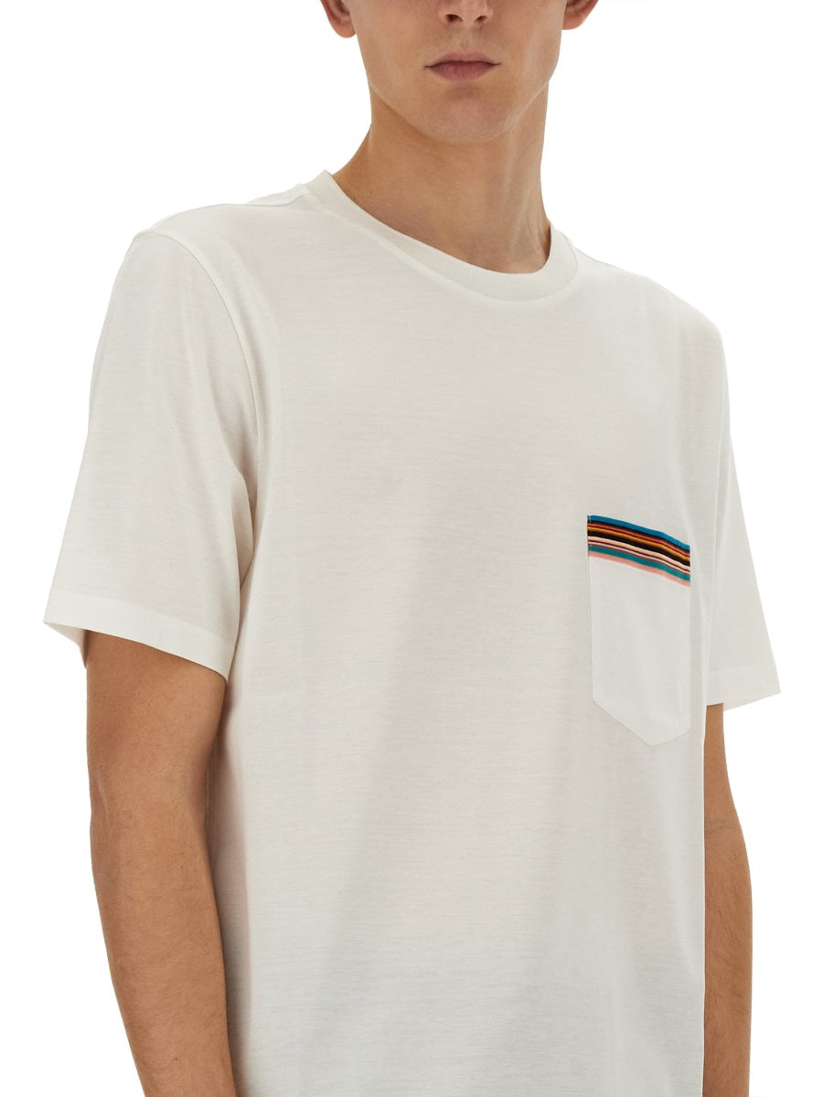 STRIPES LOGO POCKET T-SHIRT