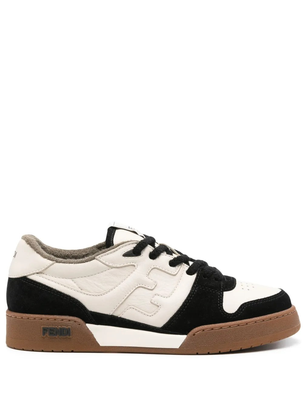 MATCH LEATHER AND SUEDE LOW TOP SNEAKERS