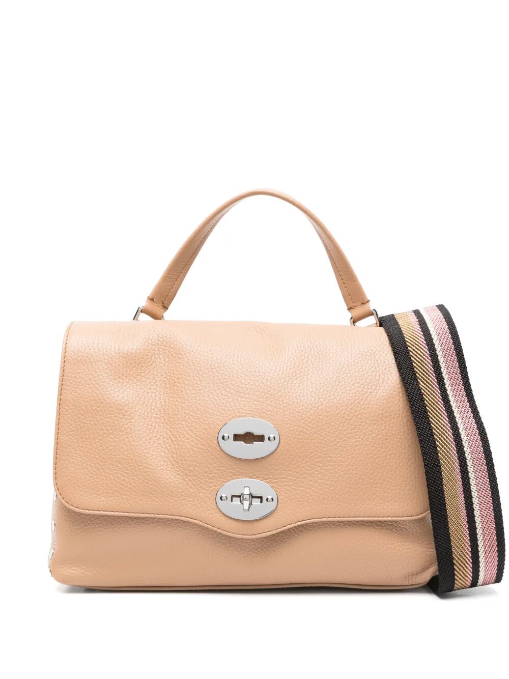 TUMBLED LEATHER SMALL POSTINA DAILY GIORNO BAG