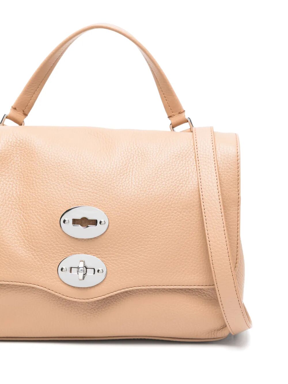TUMBLED LEATHER SMALL POSTINA DAILY GIORNO BAG