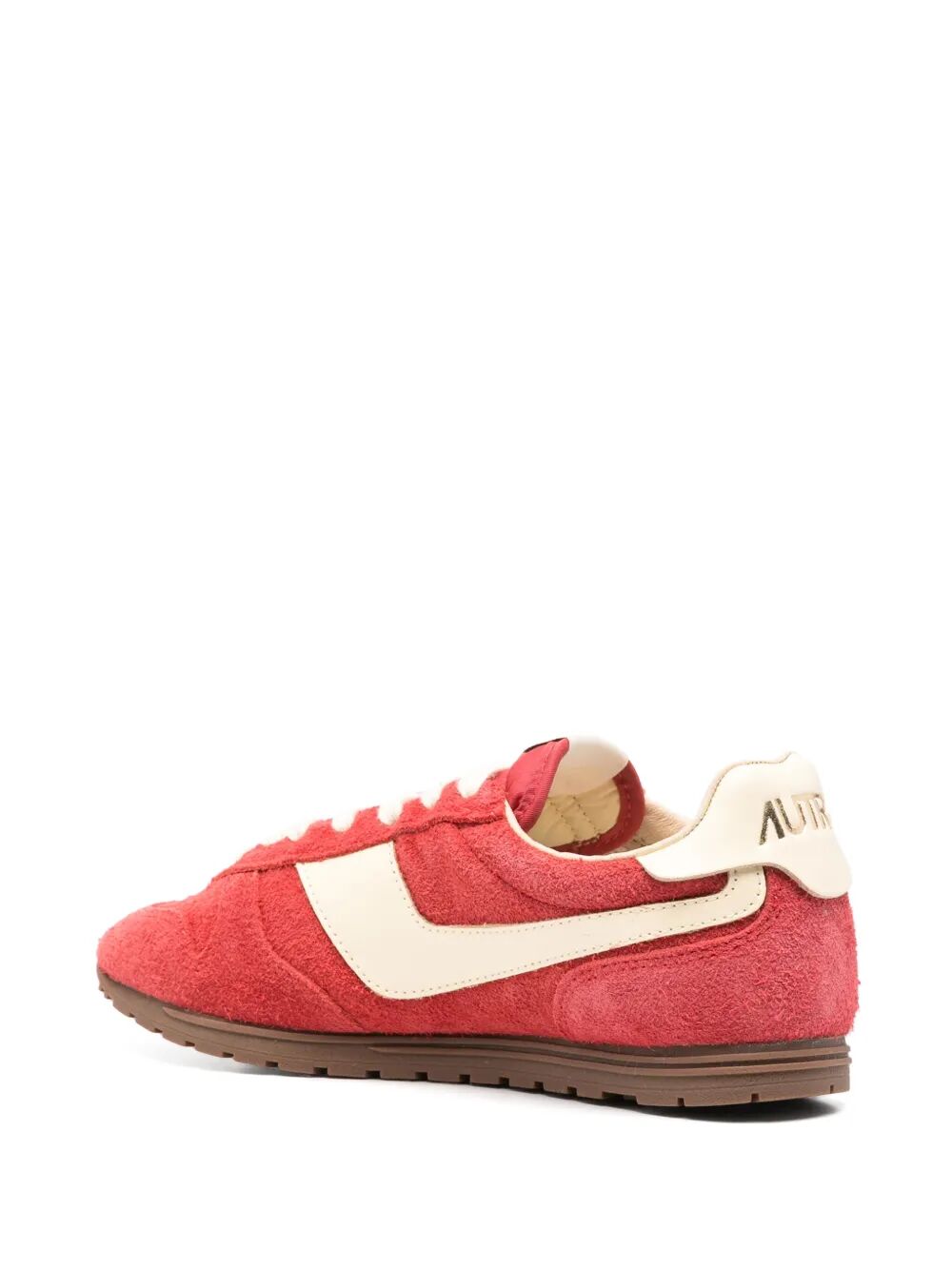 WINDSPIN SUEDE AND LEATHER SNEAKERS IN RUBY/RUTABAGA