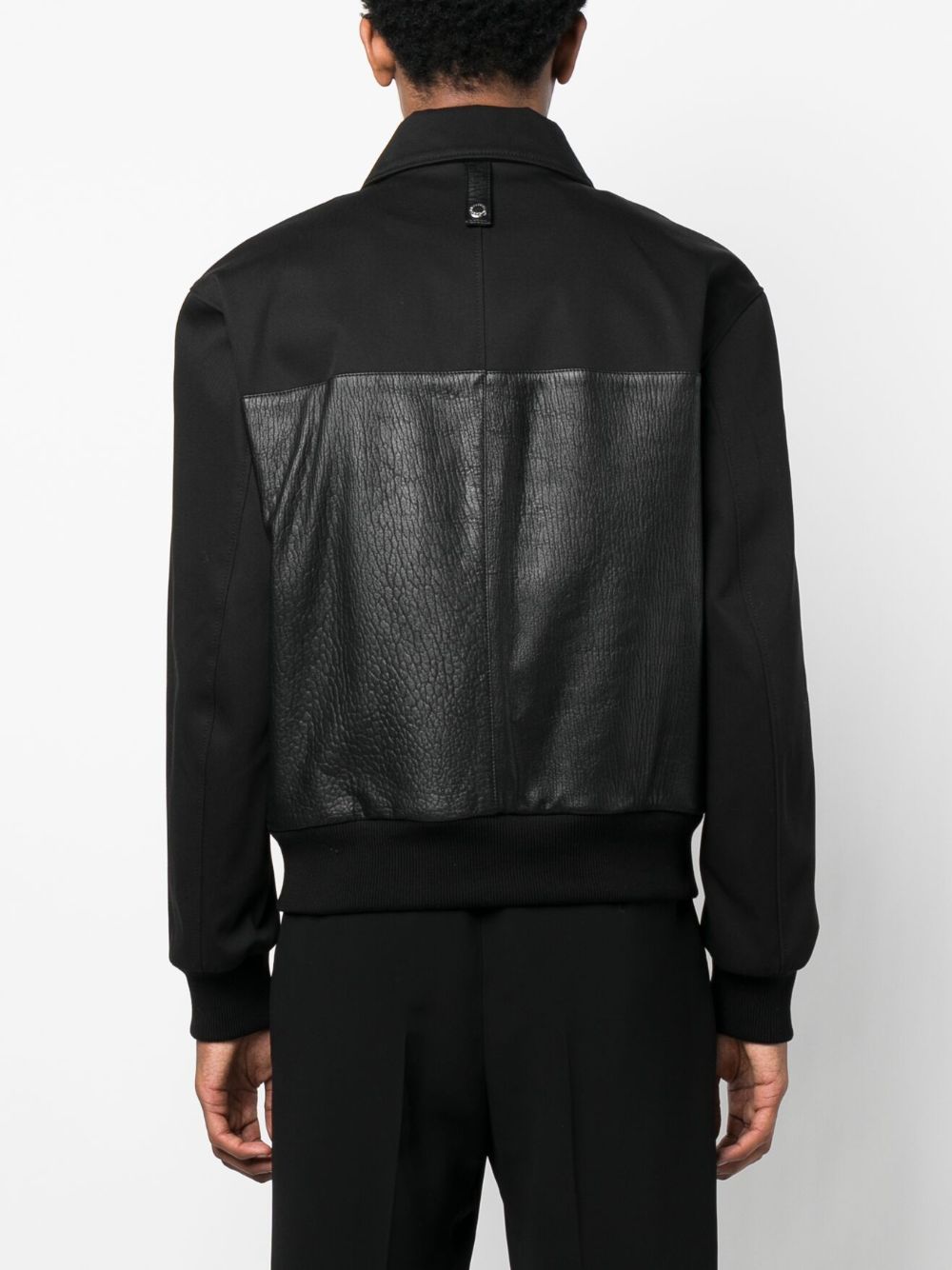 PANELLED ZIPPED BOMBER JACKET