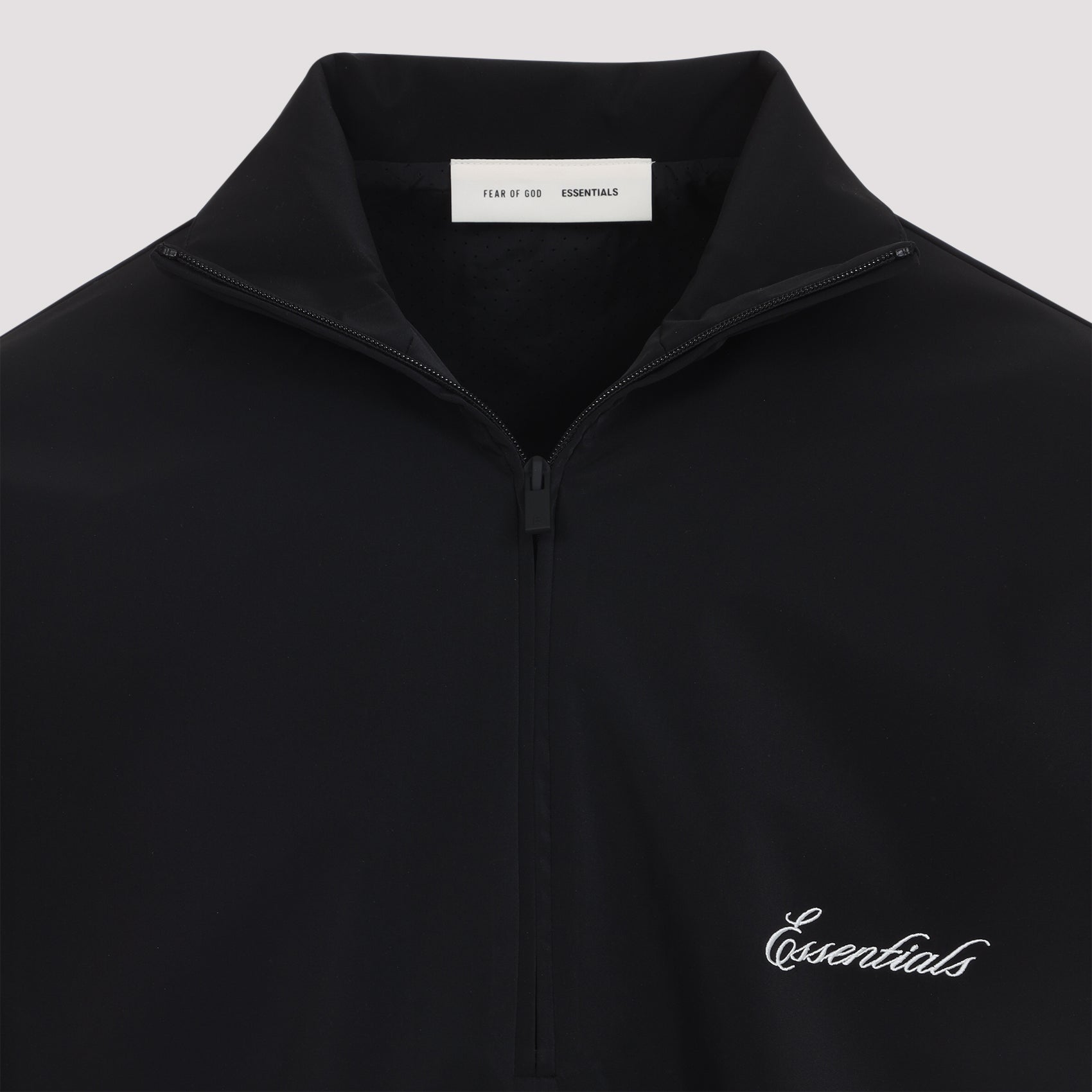 Sporty Nylon Half Zip Sweatshirt