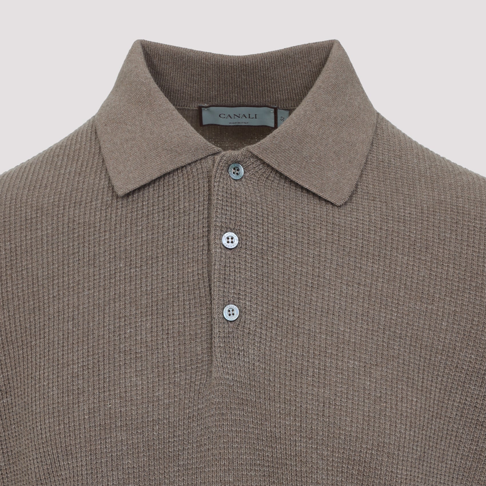 Long Sleeves Suede Detail Polo