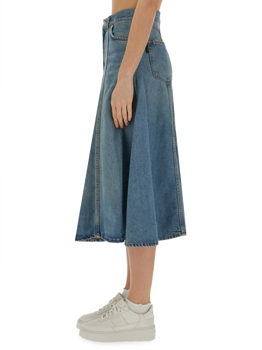 "SERENITY" MIDI SKIRT