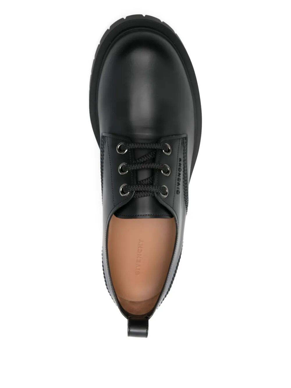 BRUSHED LEATHER CHUNKY DERBIES