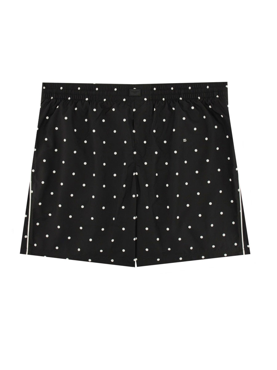POLKA DOT PRINT SWIMSUIT