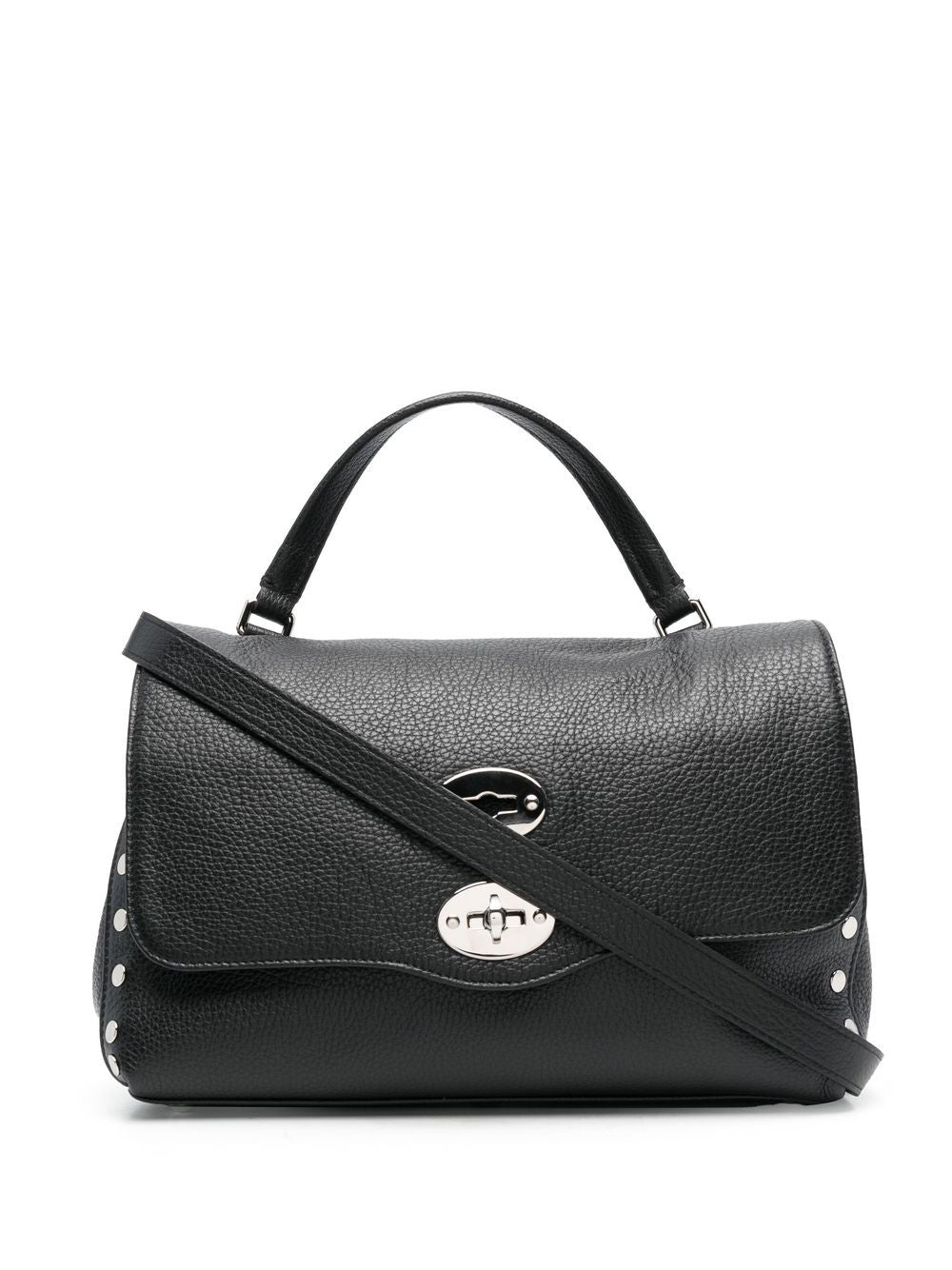 TUMBLED LEATHER SMALL POSTINA DAILY GIORNO BAG