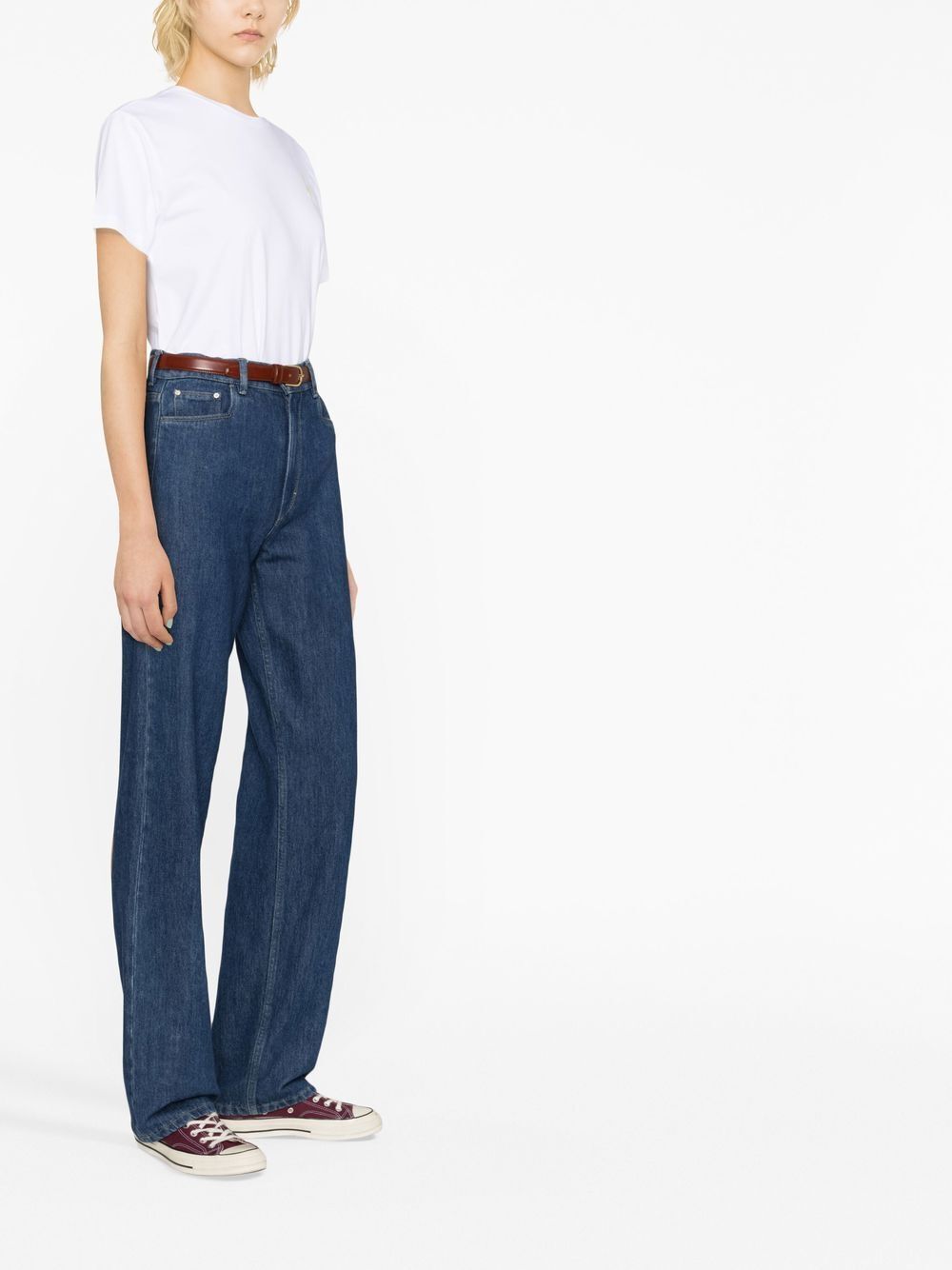 ABY COTTON T-SHIRT WITH EMBROIDERED LOGO