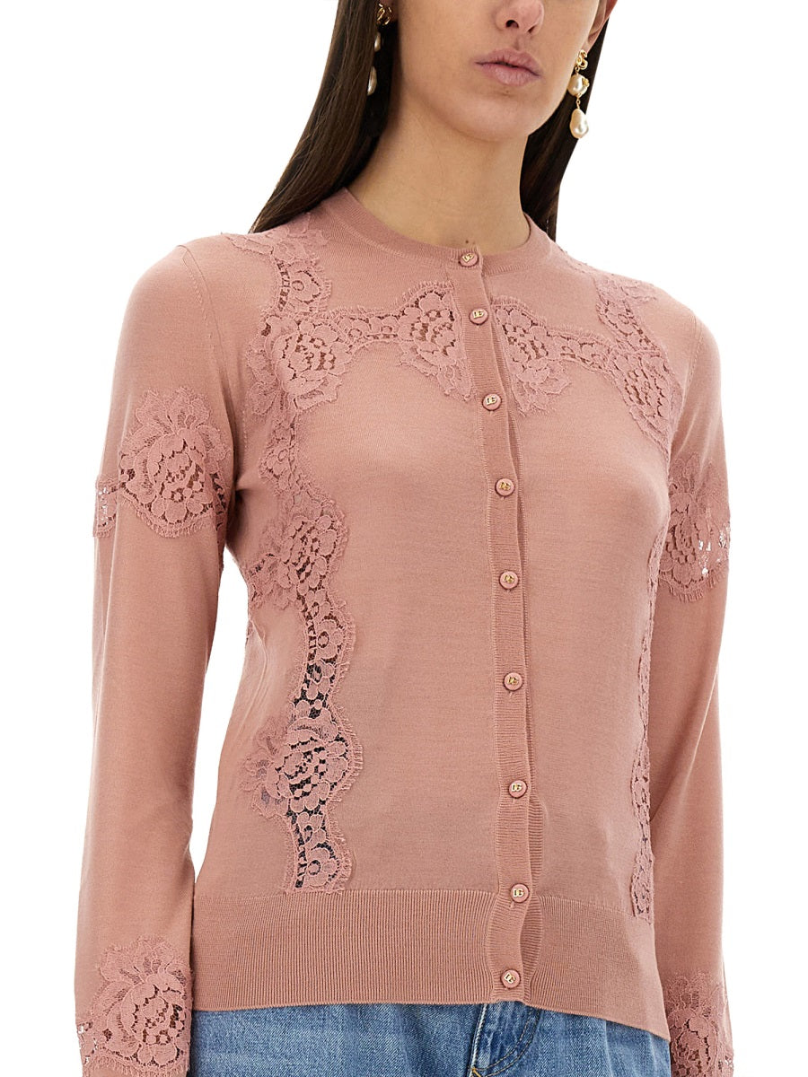 CASHMERE AND SILK CARDIGAN