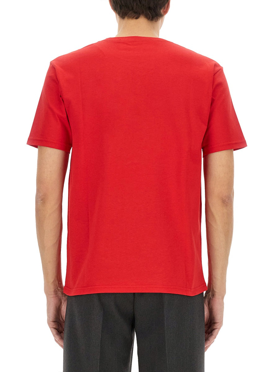 COTTON T-SHIRT WITH "CHEZ VALENTINO" PRINT