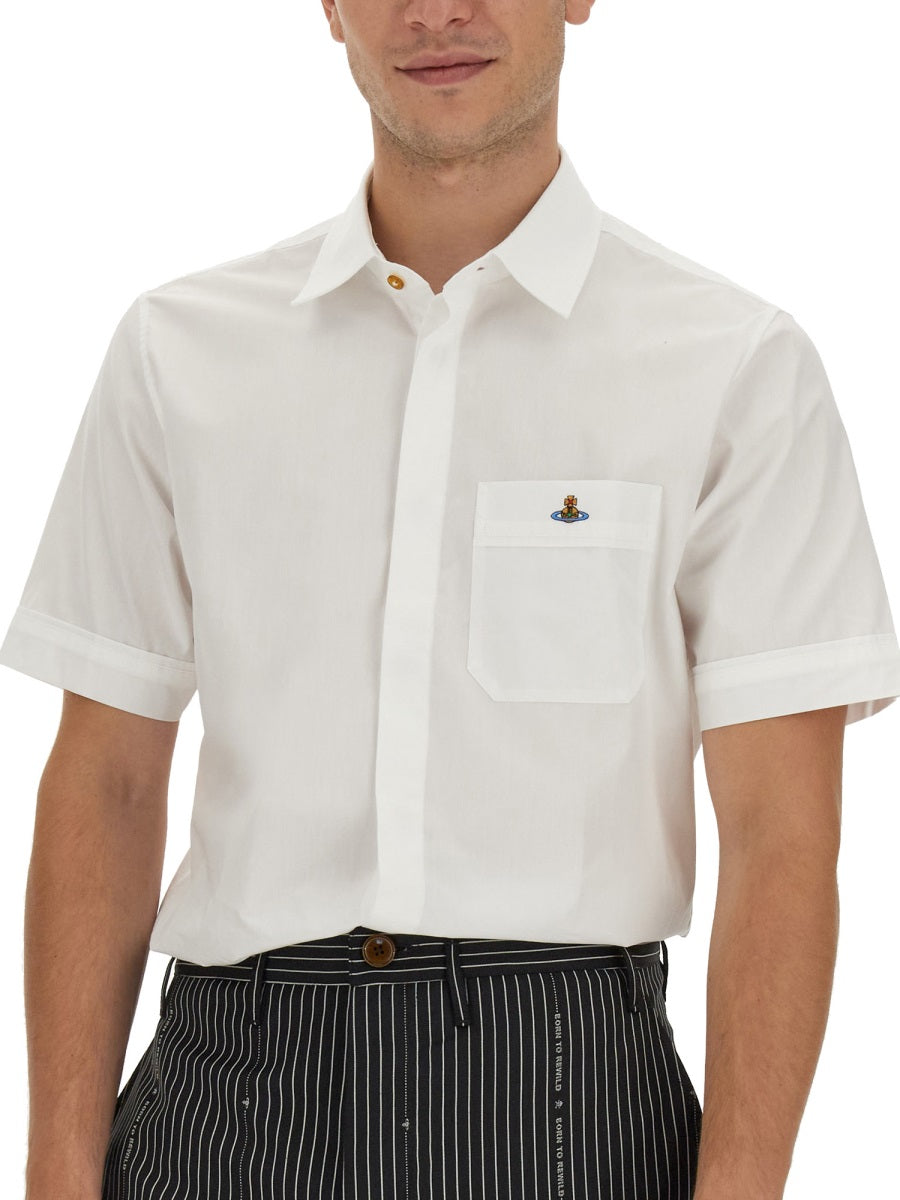 SHIRT WITH ORB EMBROIDERY