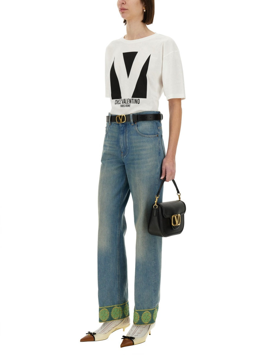 "CHEZ " PRINT T-SHIRT