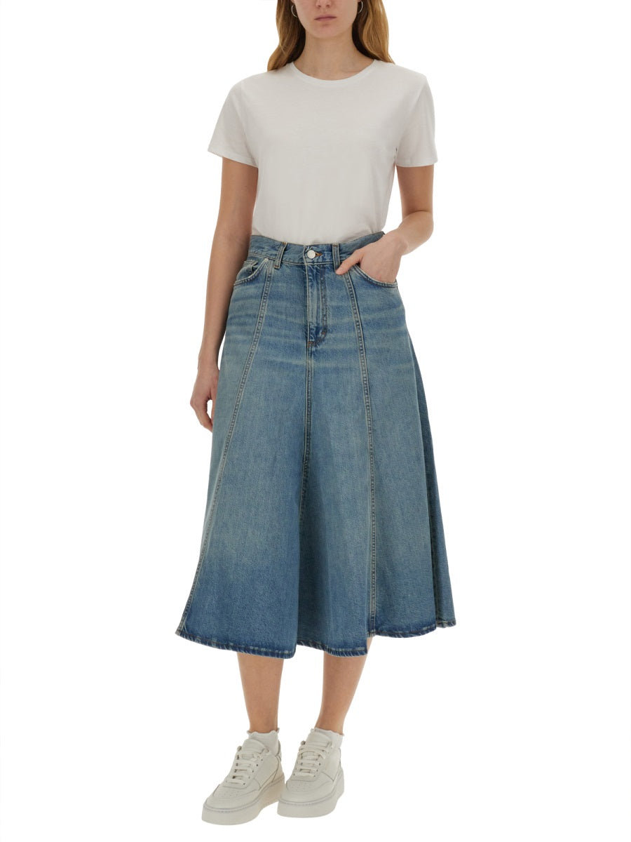 "SERENITY" MIDI SKIRT