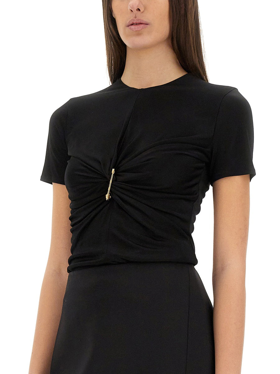 "SAFETY PIN" CURLED TOP