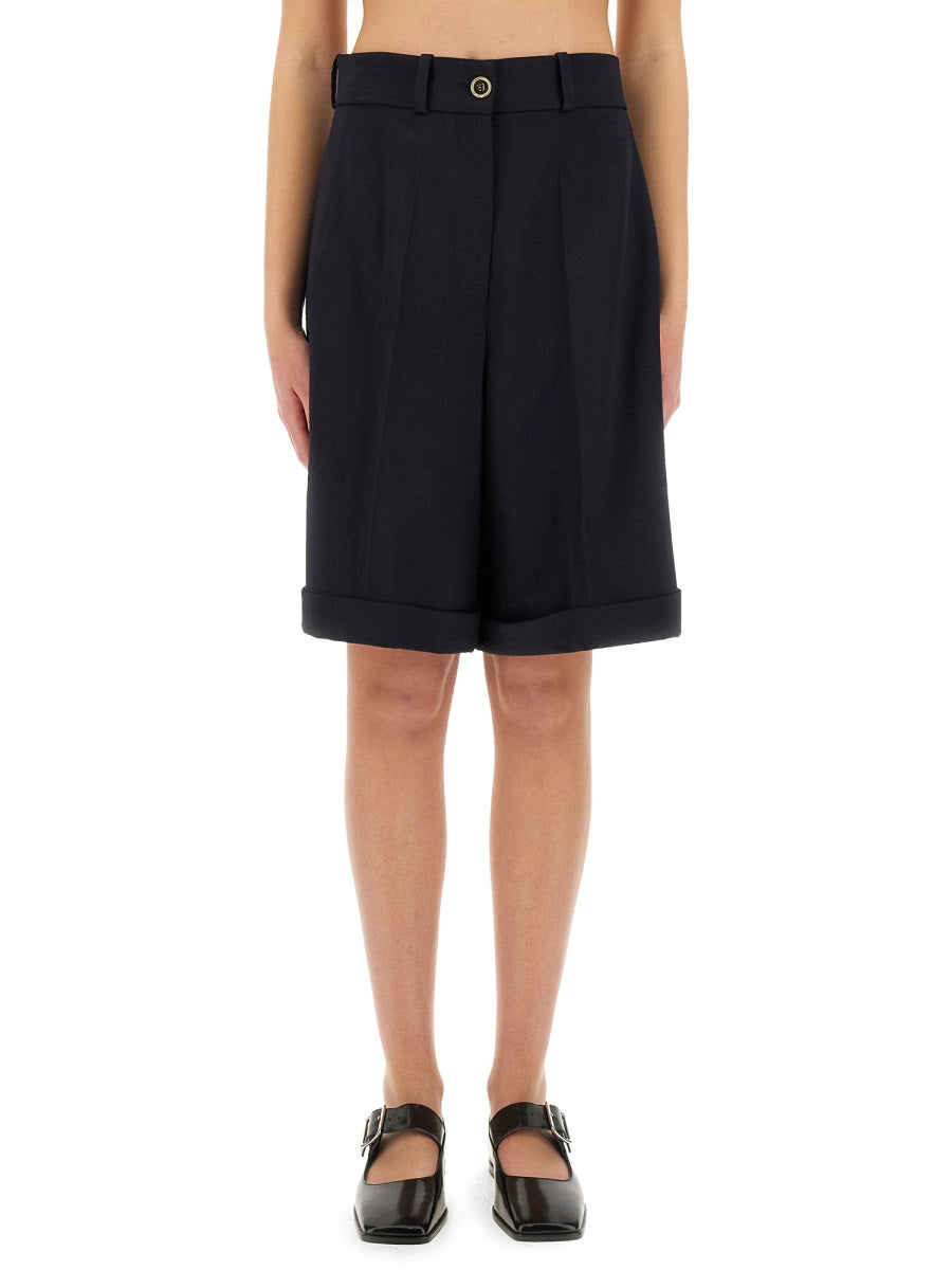 WOOL BERMUDA SHORTS