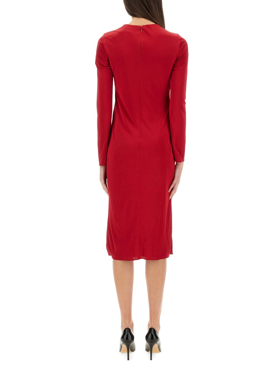"SAFETY PIN" MIDI DRESS