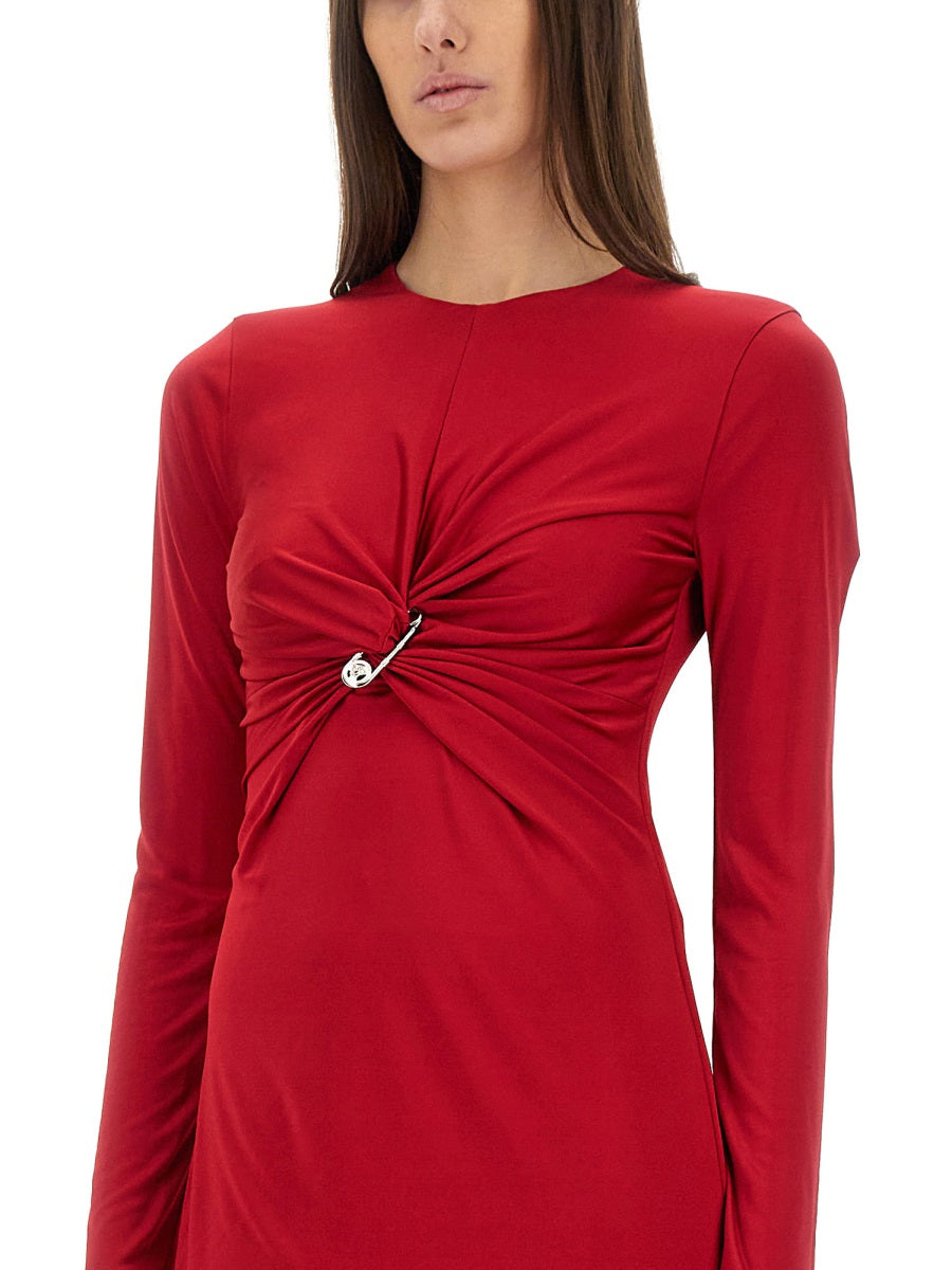 "SAFETY PIN" MIDI DRESS