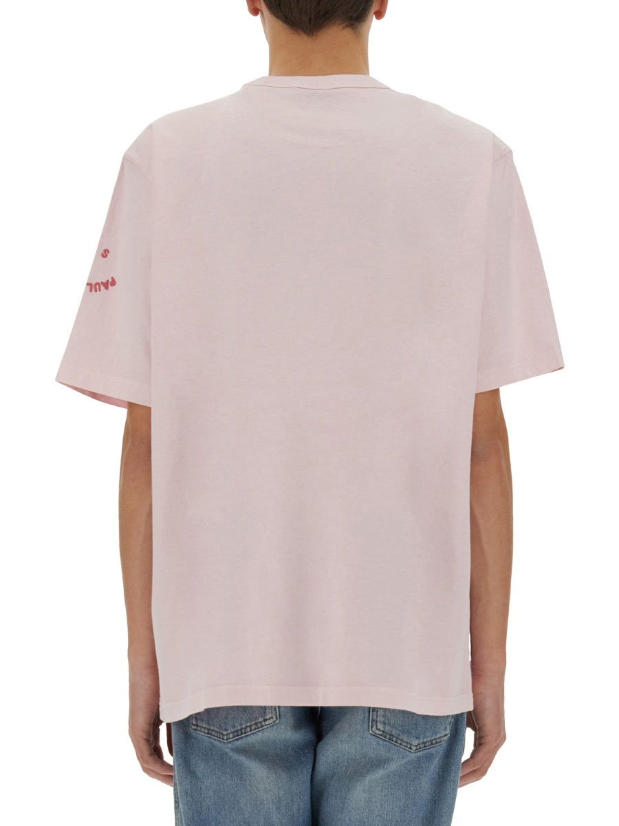 T-SHIRT WITH EMBROIDERY PS HAPPY