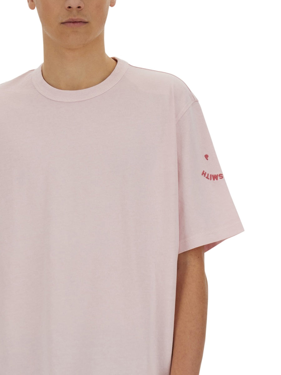 T-SHIRT WITH EMBROIDERY PS HAPPY