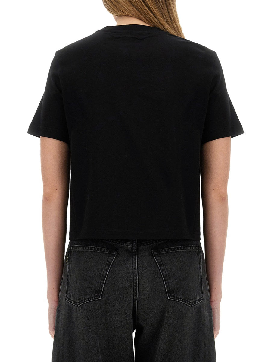 CROPPED T-SHIRT WITH "ANCHOR JWA" LOGO