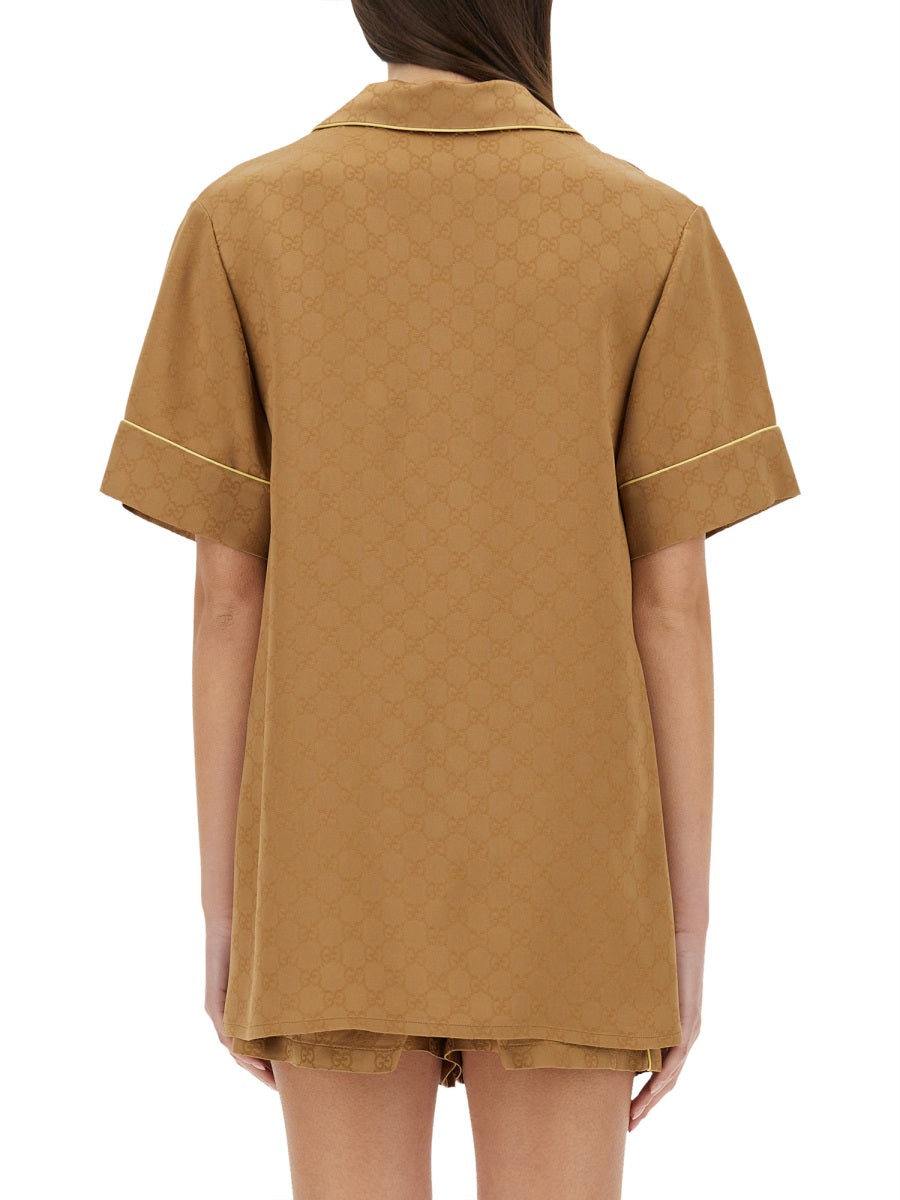SATIN GG SHIRT