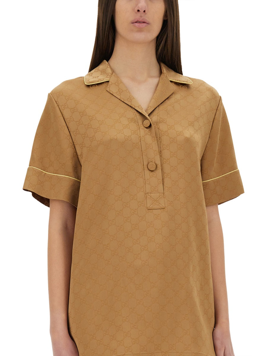 SATIN GG SHIRT