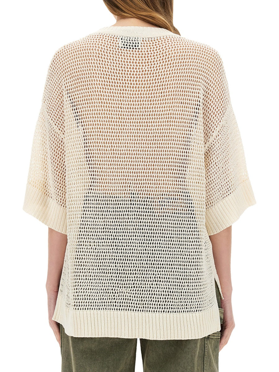 MESH SHIRT WITH LOGO