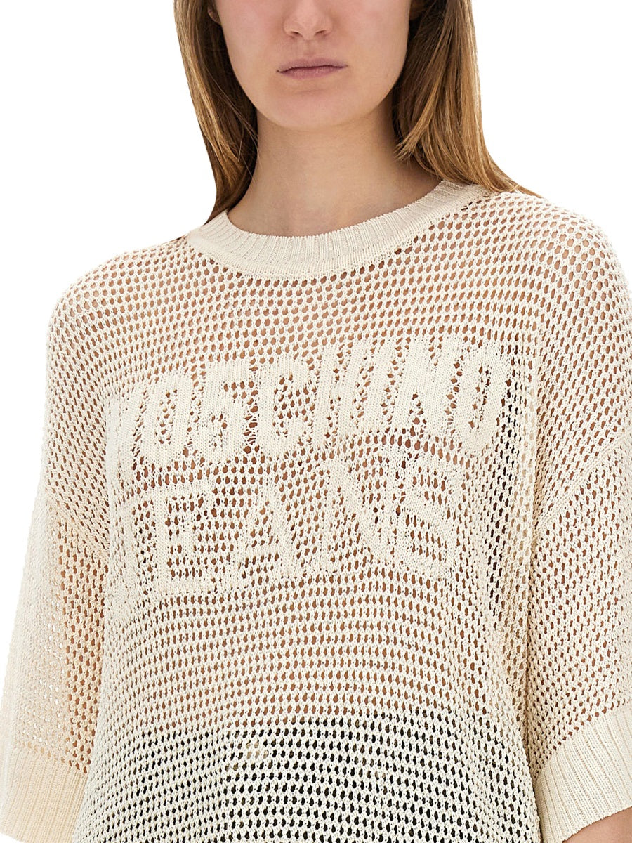 MESH SHIRT WITH LOGO