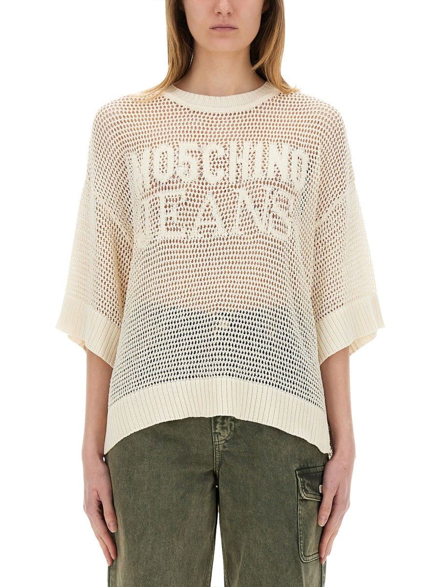 MESH SHIRT WITH LOGO