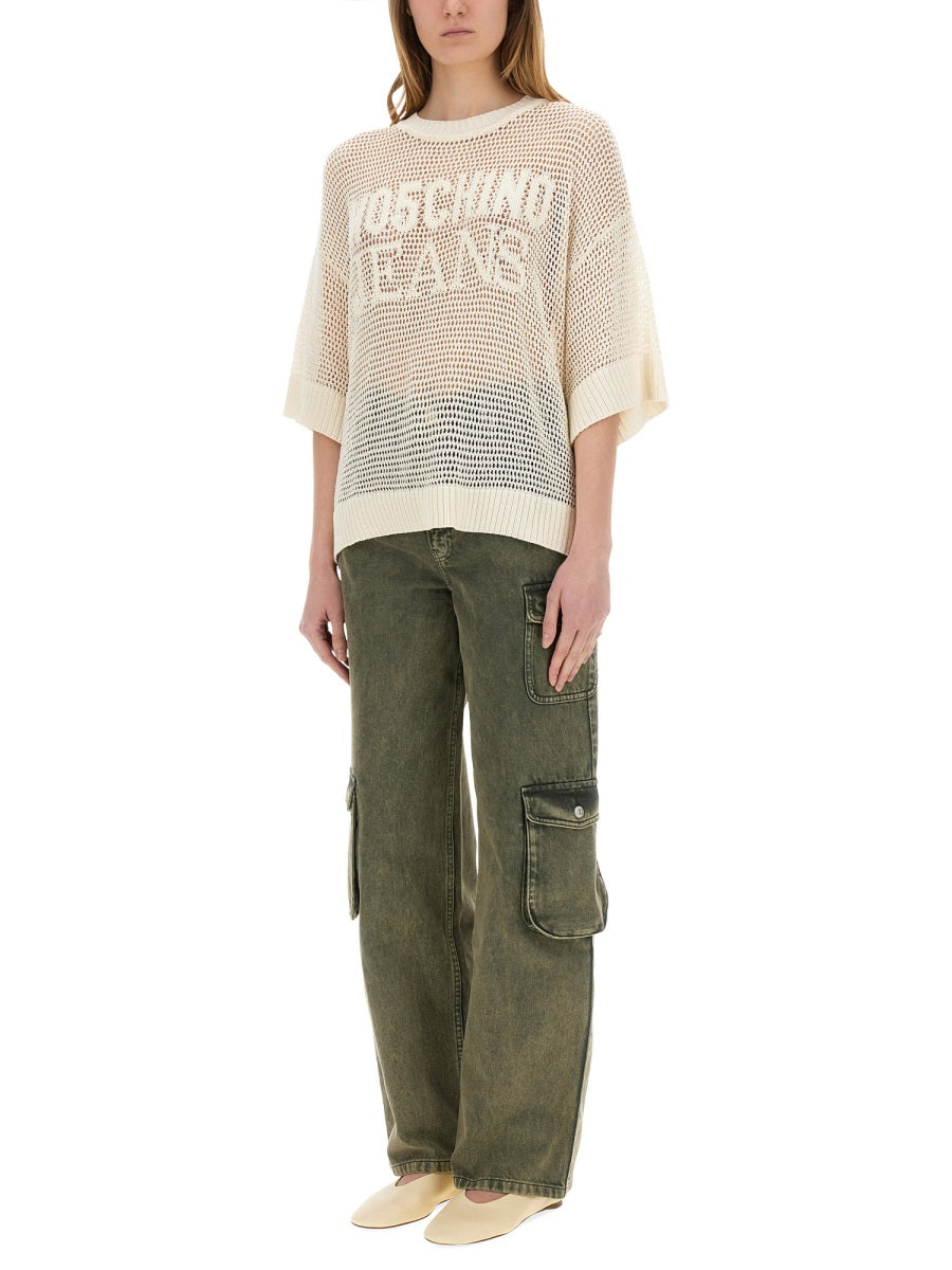 MESH SHIRT WITH LOGO
