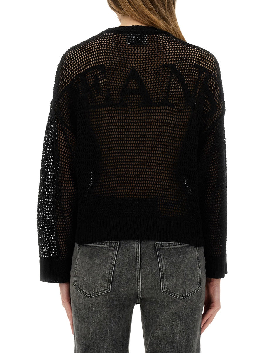 MESH SHIRT WITH LOGO