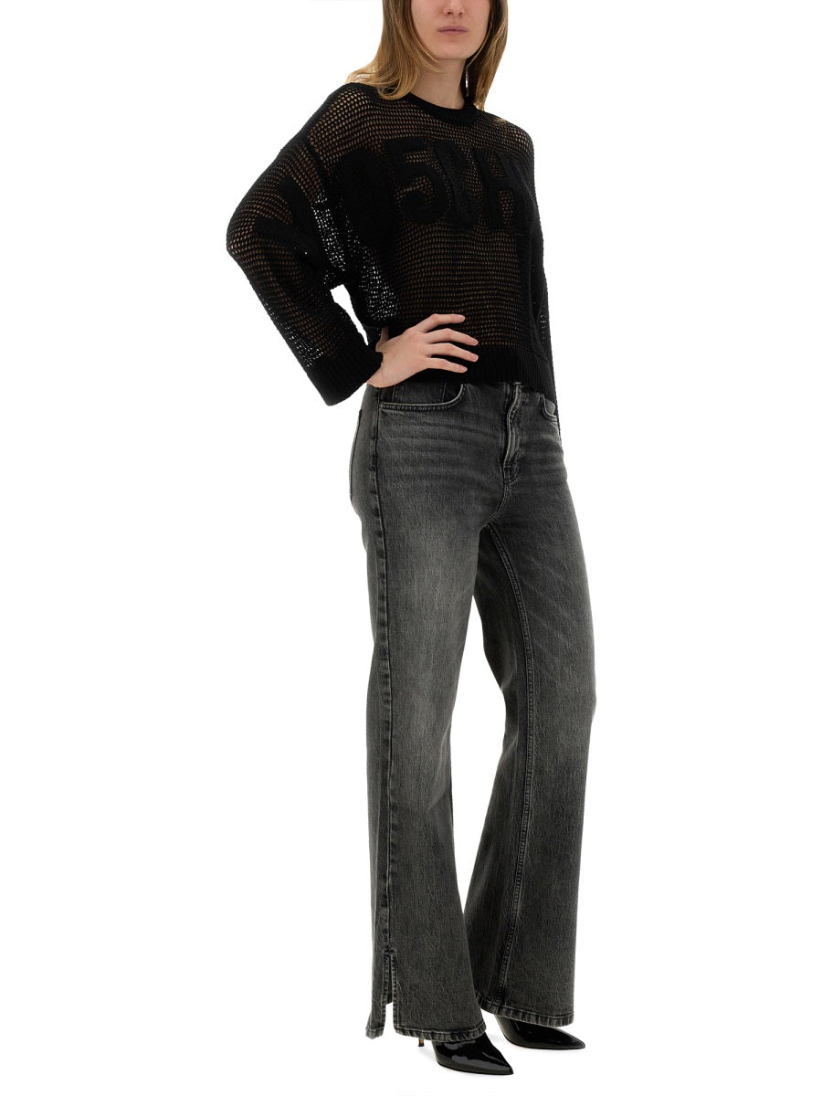 MESH SHIRT WITH LOGO