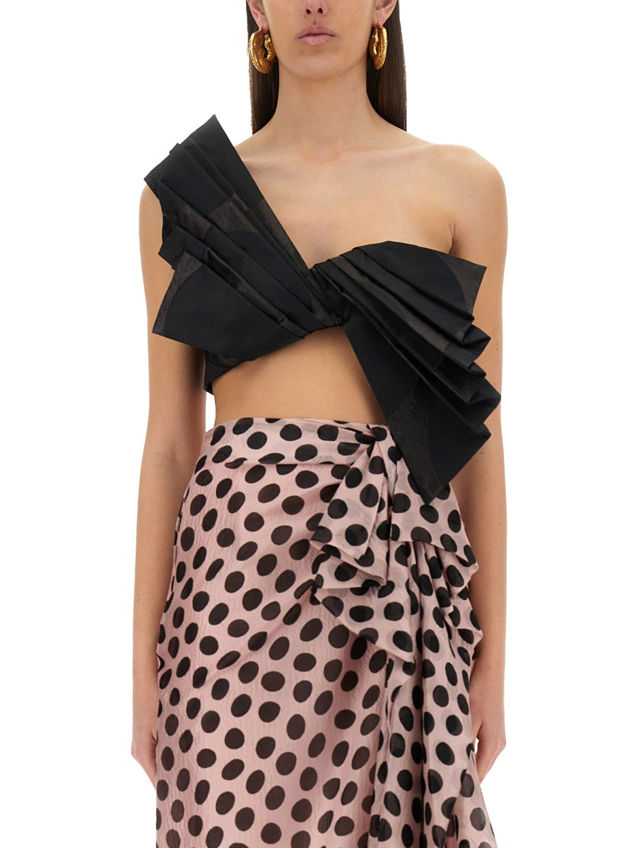 "TWISTED POLKA DOTS" TOP